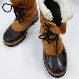 Sorel CARIBOU Waterproof Leather Snow Boots Mens 8